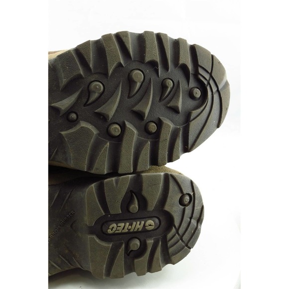 Hi-Tec Boot Sz 8 M Snow Boot Round Toe Brown Leather Women - Picture 7 of 7